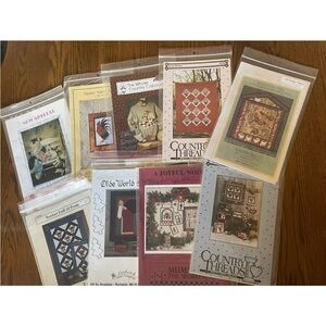 vintage sewing patterns lot Of 9 tapestry blanket home decor